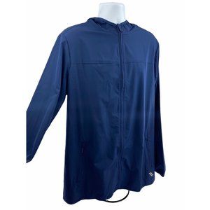 NWOT Blue Lightweight Running Jacket with Hood Large Tall